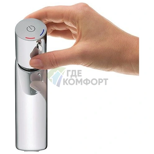 Набор для ванной Hansgrohe: термостатический смеситель Ecostat 100 для душа и раковинный Talis Select - фото 7