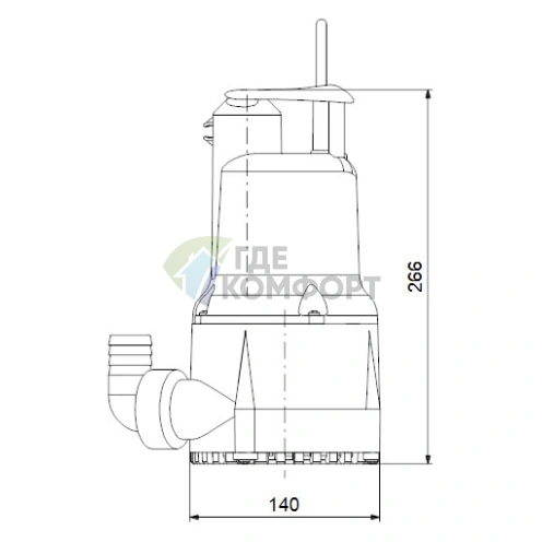 Дренажный насос Grundfos KPC 24/7 210 - фото 3