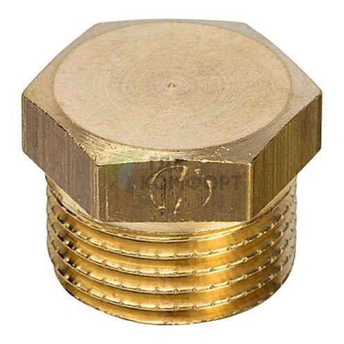 Заглушка STOUT НР 3/8 наружная резьба латунная фото 1