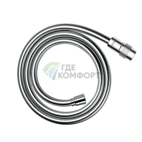 Душевой шланг HG Isiflex 1,25 м с контролем напора, хром (28249000) - фото 1
