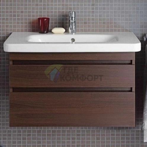 Раковина Duravit DuraStyle 800x480 мм для мебели, без перелива, 1 отверстие, белый (2320800041) - фото 4