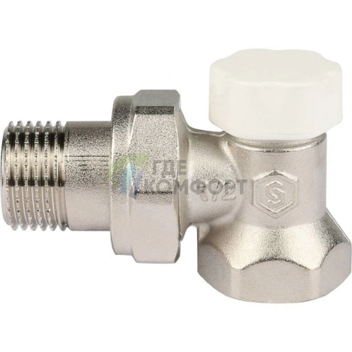 Stout запорно-балансировочный клапан угловой 1/2 для систем отопления - фото 5