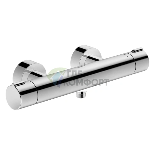 Термостатический смеситель для душа Duravit C.1 настенный, нижний выпуск, хром (C14220000010) - фото 1