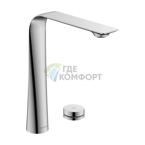 Электронный смеситель Duravit D.1 для раковины, высокий (253 мм), хром (D11110007010) - фото 1