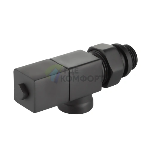 Набор дизайн-вентилей Royal Thermo CUBE 1/2 черный, RTE 56.0004, НС-1422573 - фото 3