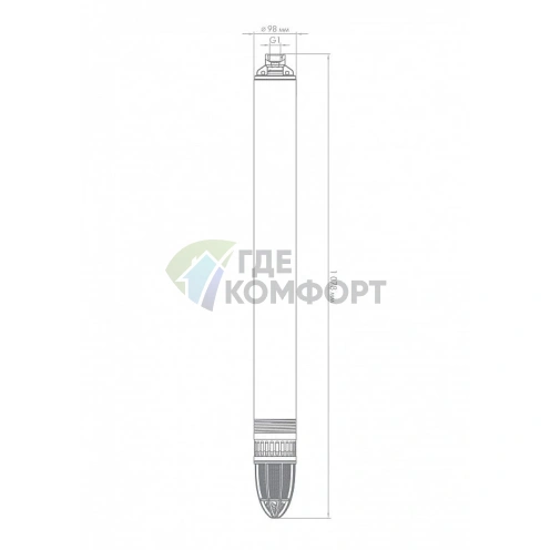 Скважинный насос Джилекс ВОДОМЕТ 110/110, с кабелем (Dzhileks) - фото 2