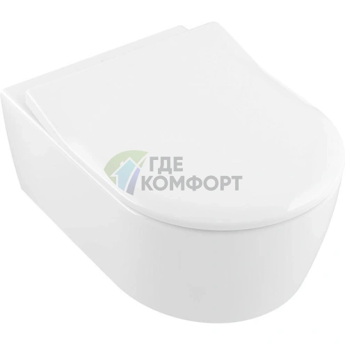 Подвесной унитаз Villeroy & Boch Avento с технологией CeramicPlus - фото 1