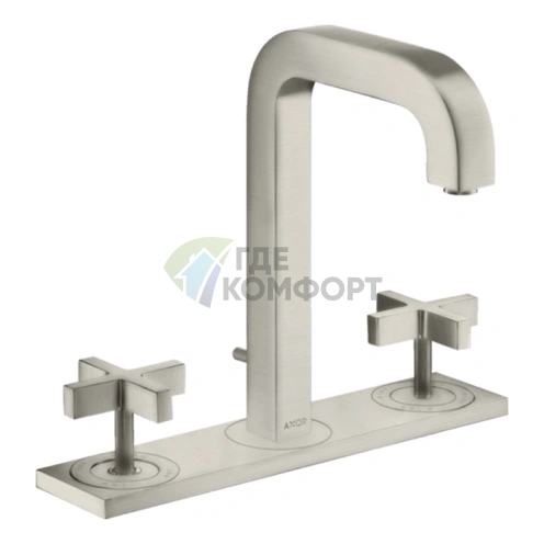 Смеситель для раковины AX Citterio в цвете сталь (39134800) - фото 1