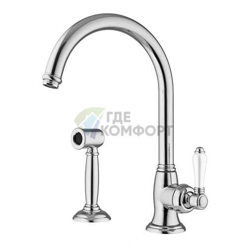 Однорычажный смеситель для раковины Nicolazzi Cucina с поворотным изливом и лейкой, хром (3456WSCR76С) - фото 1