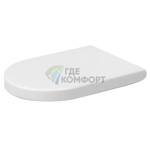 Сиденье для унитаза Duravit Darling New/Starck 2 с системой плавного закрытия SoftClose, белое (69890000) - фото 1