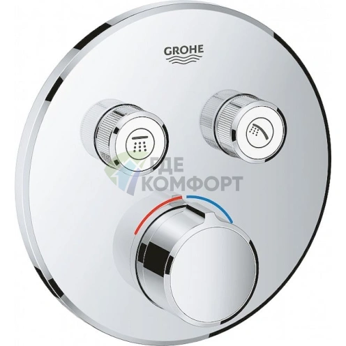 Умный смеситель Grohe SmartControl для ванны с душем 29145000 - фото 1
