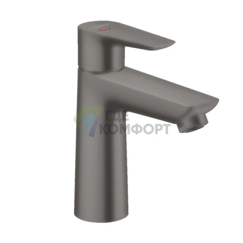 Смеситель для раковины HANSGROHE TALIS E однорычажный в шлифованном черном хроме (71714340) - фото 1