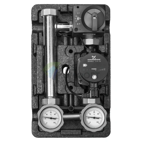 Насосная группа Meibes MK 1 электронный термостат 20-80С с насосом Grundfos UPS 25-60 ME 45841.54 RU - фото 1