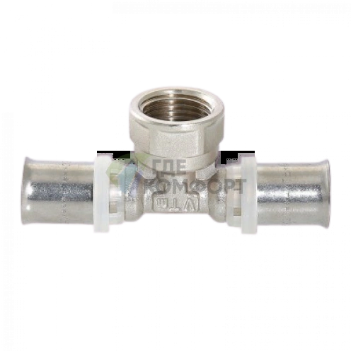 Тройник пресс с внутренней резьбой 32х3/4х32 Valtec - фото 3