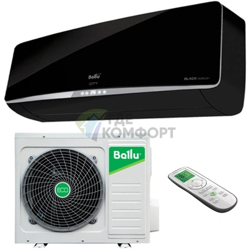 Кондиционер сплит-система Ballu BSE-12HN1/Black - фото 1