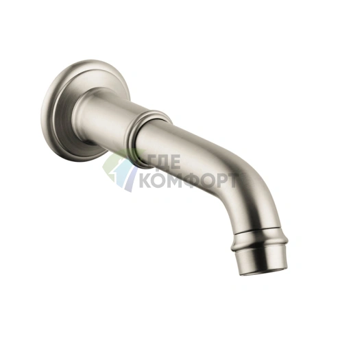 Излив для ванны AX Montreux настенный, 166-220 мм, цвет шлифованный никель (16541820) - фото 1