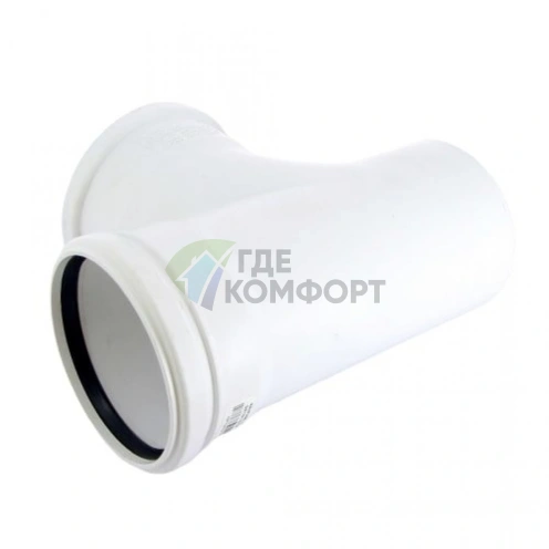 Тройник канализационный Raupiano Plus 110/110х87° REHAU (РЕХАУ - 11230051001) - фото 2