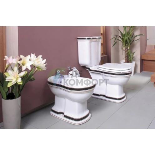 Унитаз-компакт Creavit Klasik KL311-OK в стиле «крокодил» - фото 3