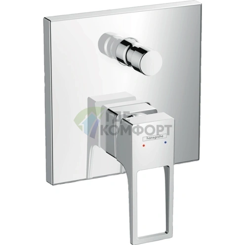 Встраиваемый смеситель для ванны Hansgrohe Metropol с переключателем на душ, хром (74545000) - фото 1
