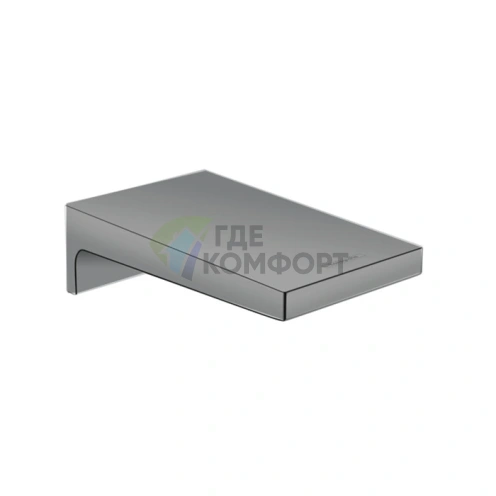 Излив для ванны Hansgrohe Metropol 185 мм, настенный, матовый черный хром (32543340) - фото 1