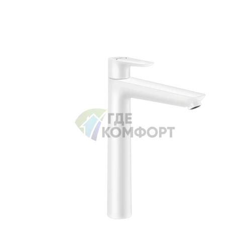 Смеситель для раковины Hansgrohe Talis E белый матовый с донным клапаном (71716700) - фото 1