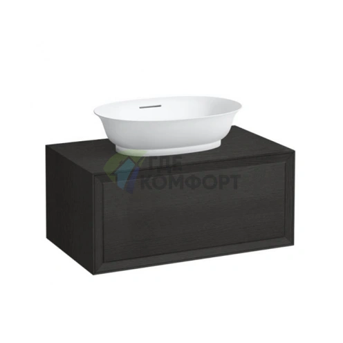 База под раковину Laufen New Classic подвесная, 780x450x350 мм, 1 ящик, черный дуб (4.0601.1.085.628.1) - фото 1