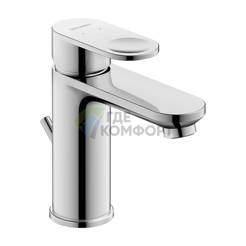Смеситель для раковины Duravit B.3 с донным клапаном, хром (B31010001010) - фото 1