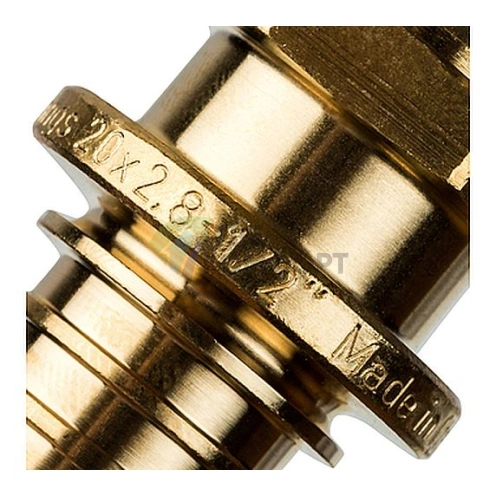 Переходник для труб из сшитого полиэтилена STOUT с наружной резьбой НР 20 x R 1/2 аксиальный - фото 6