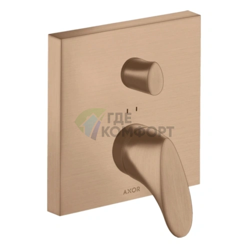 Смеситель для ванны AX Starck Organic в цвете рустикальное золото (12415310) - фото 1