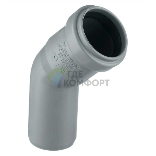 Отвод канализационный HTB 32 45° Ostendorf - фото 2