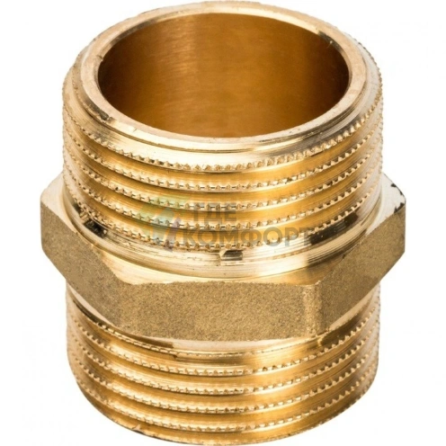 Ниппель STOUT НН 1 наружная резьба латунный фото 3