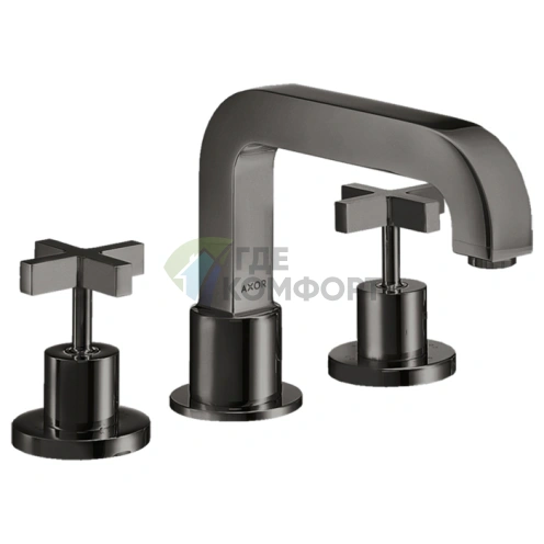 Смеситель AX Citterio для ванны накладного монтажа в полированном черном хроме (39436330) - фото 1