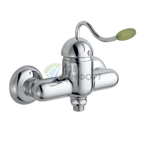 Смеситель для душа Nicolazzi Signal настенный с двумя отверстиями и нижним подключением в хромированном исполнении (3405CR20) - фото 1