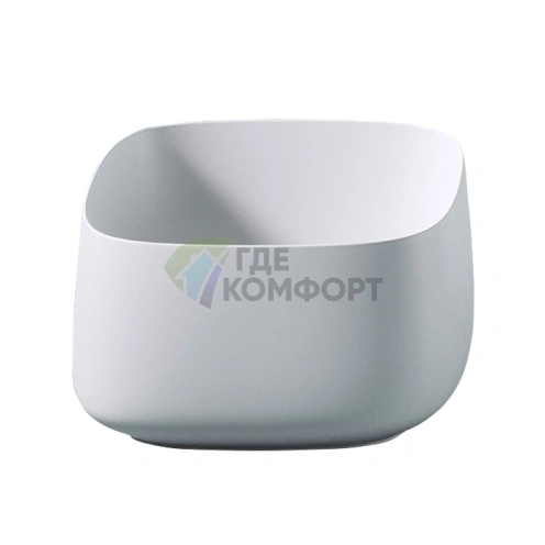 Раковина Artceram Cognac накладная 43x43 см, матовый белый, без отверстия (COL006 05 00) - фото 1