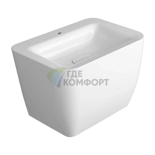 Раковина подвесная Simas Henges 70x50x48 см белая с донным клапаном - фото 1