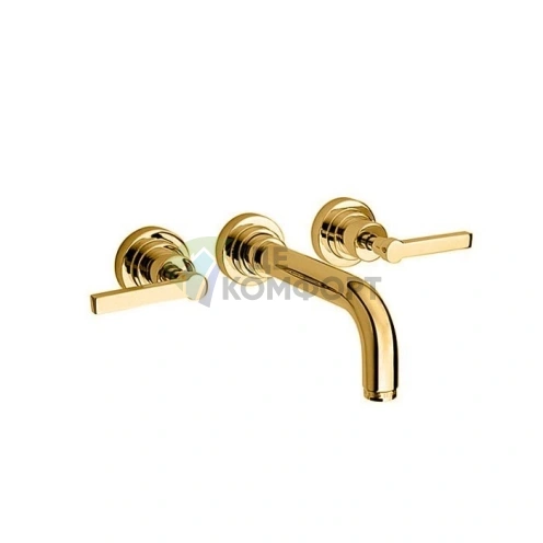 Смеситель для раковины Nicolazzi Mac Kinley 05 с золотым покрытием (2207GO29) - фото 1