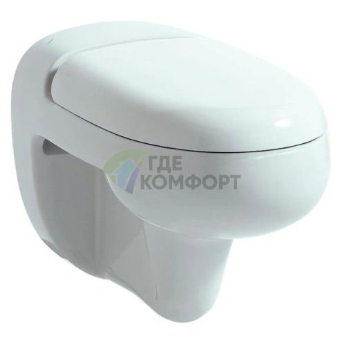 Подвесной унитаз Laufen Florakids 8.2003.1.000.000.1: комфортная высота и система Swiss Flush (8.2003.1.000.000.1) - фото 1