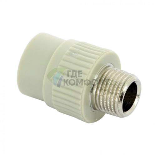 Переходник PPR с наружной резьбой 20x1/2 FV-Plast - фото 1