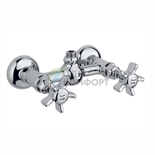 Смеситель для душа Nicolazzi Dames Anglaises с двумя ручками и верхним выводом 1/2, хром (1425CR18) - фото 1