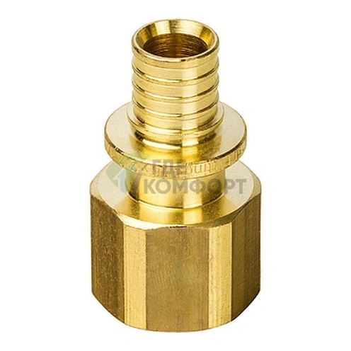 Переходник для труб из сшитого полиэтилена STOUT с внутренней резьбой ВР 16 x G 1/2 аксиальный - фото 2