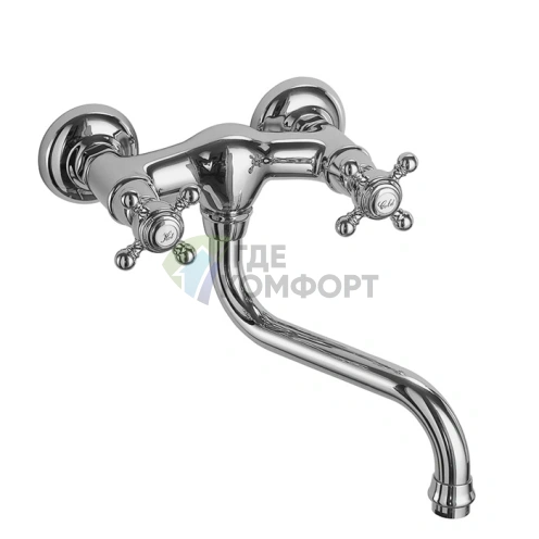 Смеситель для кухни Elizabeth FIMA|Carlo Frattini: настенный, с вращающимся изливом, хром (F5086CR) - фото 1