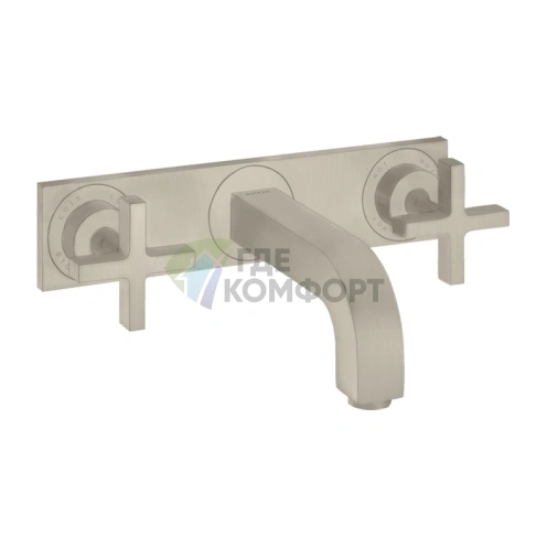 Смеситель для раковины AX Citterio в цвете шлифованный никель (39144820) - фото 1