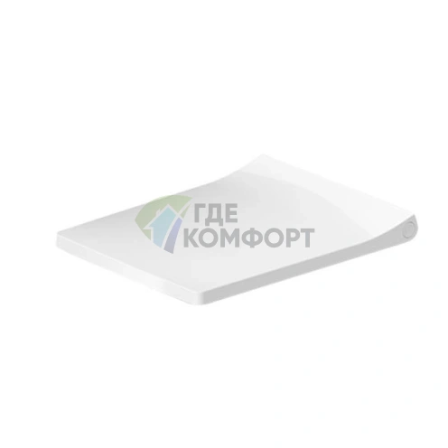 Сиденье для унитаза Duravit Viu без микролифта (белый, петли из нержавеющей стали) (21110000) - фото 1