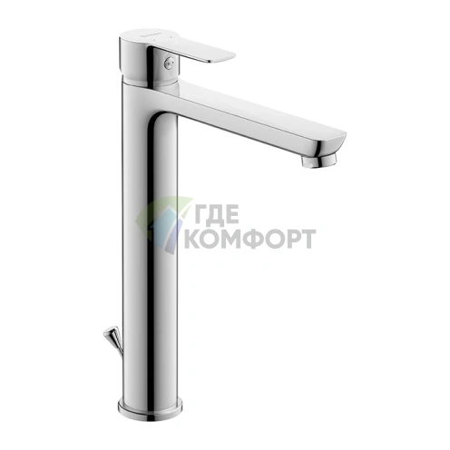 Смеситель для раковины Duravit A.1 высокий, хром, с донным клапаном (A11040001010) - фото 1