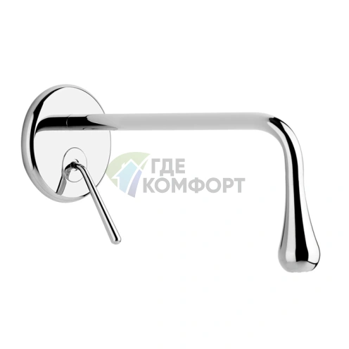 Gessi Goccia Встраиваемый Однорычажный Смеситель для Раковины с Высотой Излива 250 мм в Хроме (33686#031) - фото 1