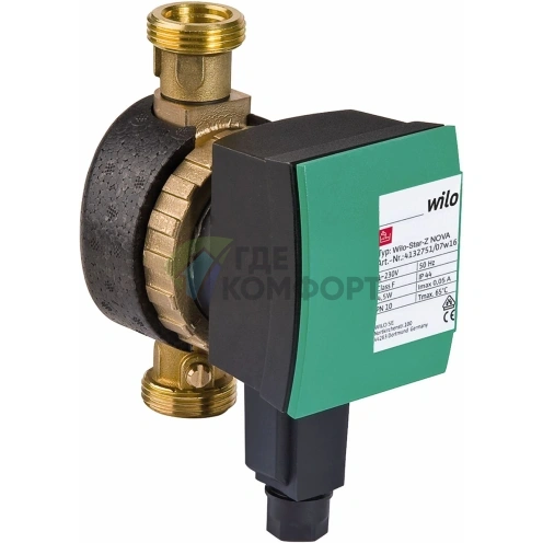 Циркуляционный насос Wilo STAR-Z NOVA A - фото 1