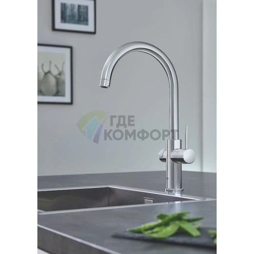 Смеситель Grohe Red II Duo для кухни с функцией мгновенного нагрева воды - фото 3