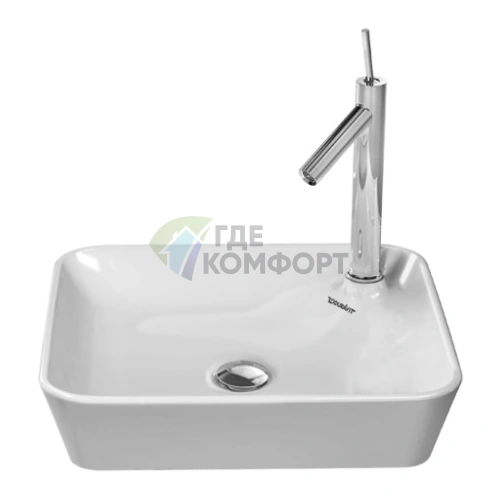 Раковина Duravit Starck 1 с подиумом 460x460 мм белая (2322460000) - фото 1