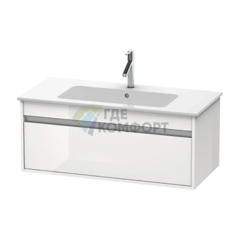 База под раковину Duravit Ketho для ME by Starck, 1 ящик, белый глянцевый (KT642002222) - фото 1