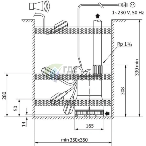 Дренажный насос Wilo Drain TMR 32/11 - фото 2